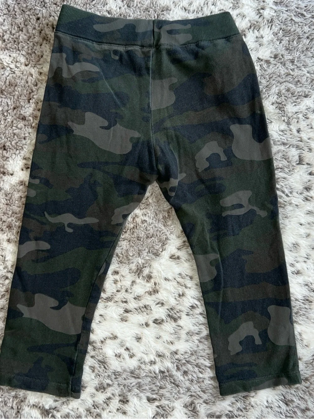 Zara Kids Camo Jogger Sweatpants 3-4 Years Drawstring Zip Pockets